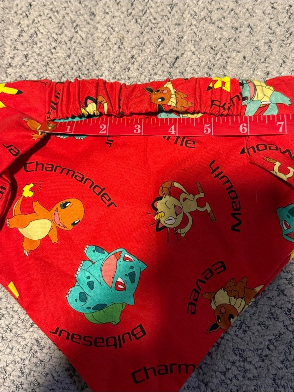 Handmade Pokémon elastic dog bandana
